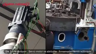 Revizyon yapılmış Dik Torna Makinası | Retrofit