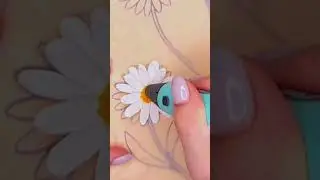 Ромашка 3д ручкой (подпишись) #ромашка #3дручка