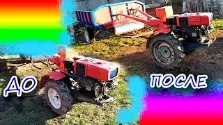 Ставлю БОЛЬШИЕ колеса на китайский тяжелый мотоблок.Эксперимент!