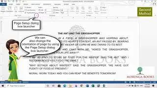 How to change Page Orientation in MS Word 2013 in Windows 10