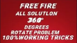 🤩🤩Remove  360 degree rotate problem in free fire 😃😃|100%working tricks rotate problem solve🥳