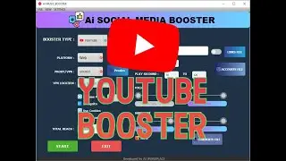 YouTube Bot | Unlimited YouTube View Like Comment Subscribe live | YouTube Booster
