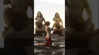 Balinese Prayer In Water Temple