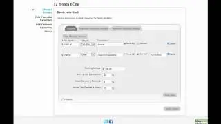 Budgeting with financialfootprint