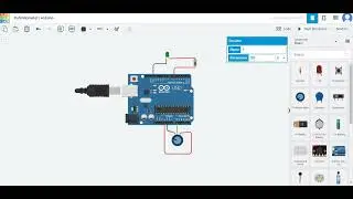 Dimming and Brightening an LED With Arduino | TinkerCAD
