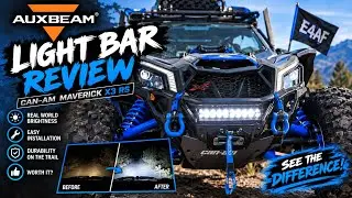 Auxbeam Light Bar Review / Can-Am Maverick X3 RS 💡