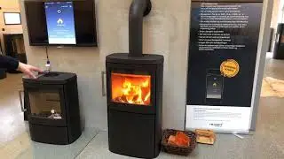управление печью с телефона на примере HWAM 4640с Smart control Дания