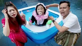 24-HOUR CHALLENGE OF A DAUGHTER BECOMING A BABY PART 3!! MOTHER AND FATHER HAVE A HEADACHE TAKING...