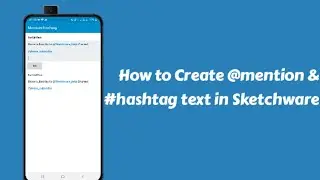 Create @mention & #hashtag text in Sketchware|How to Create @mention & #hashtag text in Sketchware|