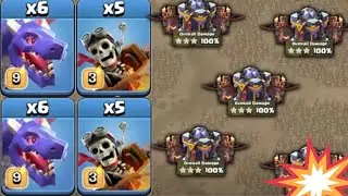 Dragon And Drogon Raider Attack with Invisibility Spell!! Classic War TH15 ATTACK STRATEGY l2023l