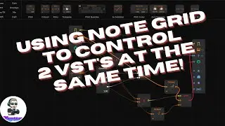 Using Bitwig Note Grid to split my keyboard in to 2 VST's