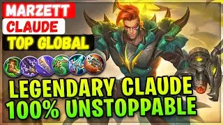 Legendary Claude 100% Unstoppable [ Top Global Claude ] Marzett - Mobile Legends Emblem And Build