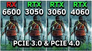 RTX 3050 vs RX 6600 vs RTX 3060 vs RTX 4060 | PCIe 3.0 & PCIe 4.0 Tested | 2024