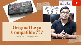 Laptop Battery & Adapter Original Le ya Compatible Le ??? & How to check Battery Life ( HINDI )