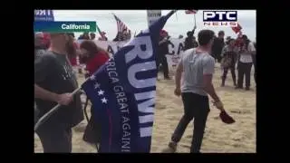 Reporter and photographers were assaulted by Trump supporters at Huntington Beach Rally