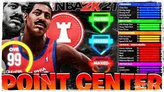 BEST RARE POINT CENTER WILT CHAMBERLAIN BUILD IN NBA 2K21 NEXT GEN! (RAREST CENTER BUILD!)
