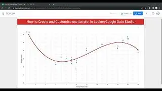 How to Create and Customize scatter plot in Google Data Studio or Looker | 