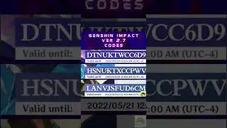 Genshin Version 2.7 New REDEEM CODE FREE PRIMOGEMS