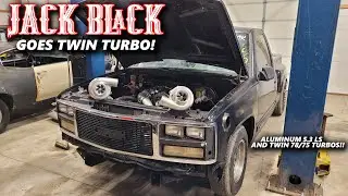 Aluminum LS OBS Street Truck gets TWIN TURBOS rated for 1300hp! JACK BLACK is gonna be even ROWDIER!