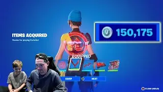 150,000 Fortnite V-Bucks Spending Spree Buying & Unlocking NEW Skin Bundle AMANO'S HEART