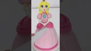 Peach🍑🍰 #supermario #princess #cake #cakedecorating #gaming #gamingvideos #shorts #supermariomaker2