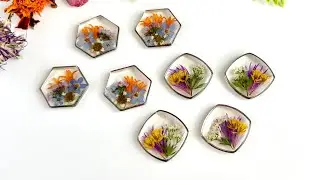 UV resin crafts - pendant tutorial | Pressed flower open bezel jewelry making