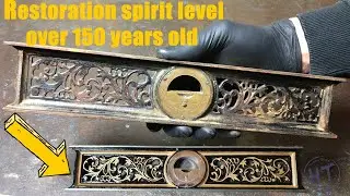 Antique Adjustable Spirit Level Restoration L.L. Davis 1867