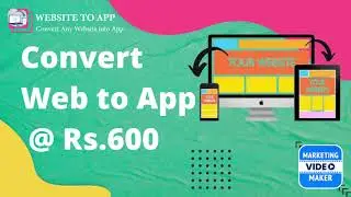 Convert website into app | web to app | website to android app