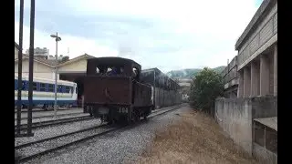 Loud 2-6-0 Live Steam Train in Basque Country Spain.  Also Vintage Electric.