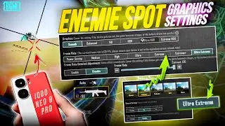 iQOO Neo 9 Pro Best Graphics Settings in BGMI-PUBGm ✅| all devices Enemies Spot Graphics Settings