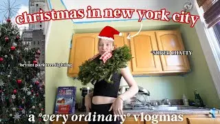 I saw a big tree light up. A *very ordinary* NYC Vlogmas Day 1.