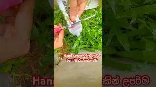 Hand cream එක්කනි උපරිම benifits ගන්න මම.. 