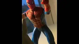 Stop motion, superman v spider- man. #shortsvideo #stopmotion #animation #avengers