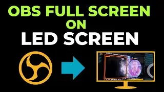 How To Connect OBS To TV Screen | How To Show Full Screen OBS To LED TV Screen | OBS Tutorial