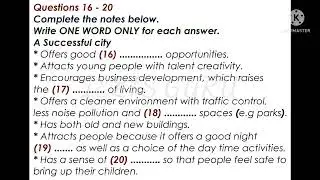 IELTS LISTENING TEST .... challenge 🙂😟😟😟😟