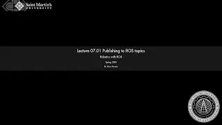 07.01 Publishing to ROS topics