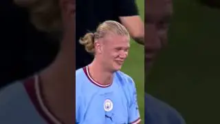 Erling haaland crying after winning champions league #erlinghaaland