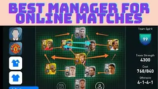 best manager for online matches in pes 2021 mobile | s. raya | best formation for online matches