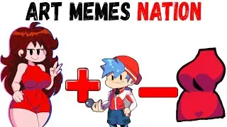 Friday Night Funkin ◀ FNF ▶ Girlfriend ➕ Boyfriend ➖ Clothes = ❓❓❓ | Art Memes ANIMATION