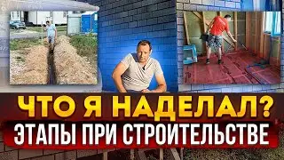 последовательность действий при строительстве.