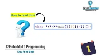 Complex Declarations in C || How to read complex declarations in C? || (Part 1) [شرح بالعربي]