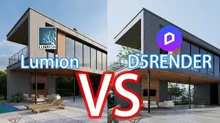 「Render Showdown 4」 Lumion 10 VS D5Render 1.5.1 Exterior Render Quality Compare! Who's better?