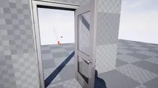 Unreal Engine 4 - 캐릭터 방향에 따른 경첩 문열기