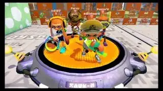 Wasabi Splattershot Gameplay (Turf War) - Splatoon