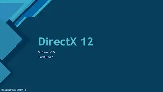 V.2 - Ein Dreieck texturieren [DE] | DirectX 12 Advanced Tutorial