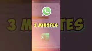 Excel To WhatsApp 😮 | #excel #whatsapp #exceltips #exceltricks #shorts #youtubeshorts