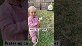 Little Girl Blasts Dad With Garden Hose | Little Helper of the Week