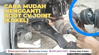 Mengganti Karet CV Joint (Kokel luar) Mobil Mazda 323 Ford laser
