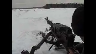 Стрельба из станкового пулемета "КОРД"