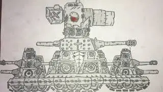 Как нарисовать КАРЛ-44 из Мультики про танки ! Gerand ! 